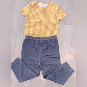 Carter’s denim leggings onesie set